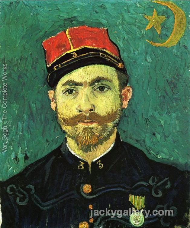 The Lover, Portrait of Paul--Eugene Milliet, Van Gogh painting